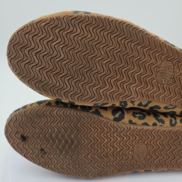 Monkey Feet Ankle Strap Ballet Flats 9M Cheetah Print Leather Balletcore EUC - Picture 8 of 16